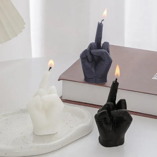 Creative Middle Finger Shaped Gesture Scented Candles