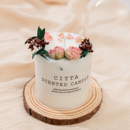 Handmade Scented Soy Wax Pillar Candle