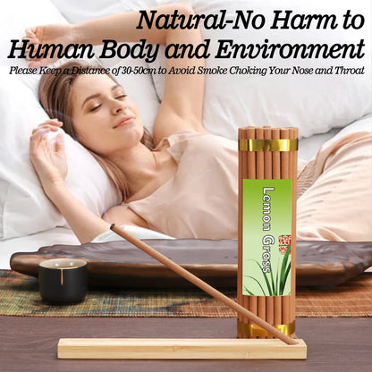 Handmade Scent Stick, Burns 100-120 mins, 160pcs with 2 Holders