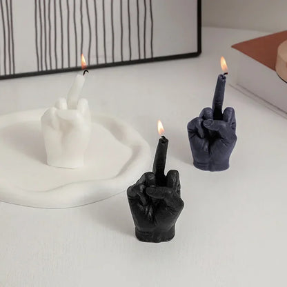 Creative Middle Finger Shaped Gesture Scented Candles
