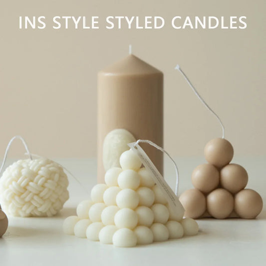 Handmade Scented Geometric Tapered Candle