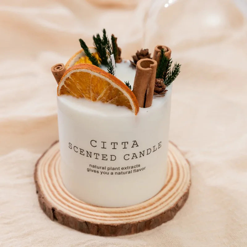 Handmade Scented Soy Wax Pillar Candle