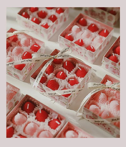 Strawberry Scented Candle Gift Box