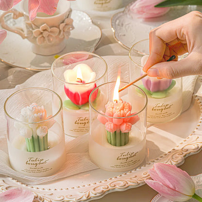 Tulip-Shaped Scented Candle