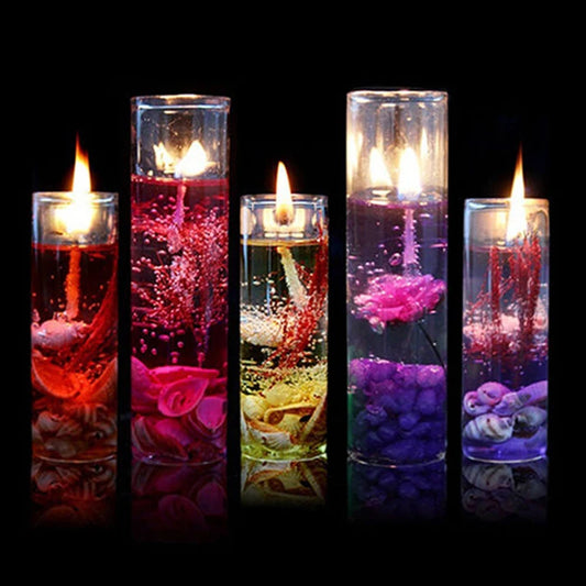 Ocean-Themed Art Gel Wax Candle