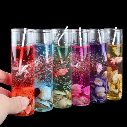 Ocean-Themed Art Gel Wax Candle