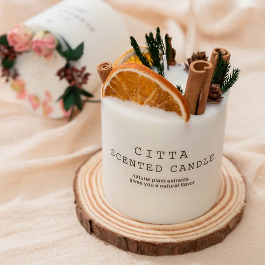 Handmade Scented Soy Wax Pillar Candle
