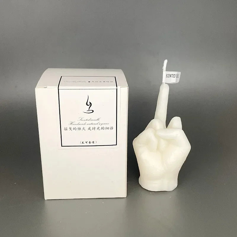 Creative Middle Finger Shaped Gesture Scented Candles