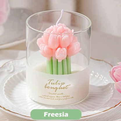Tulip-Shaped Scented Candle