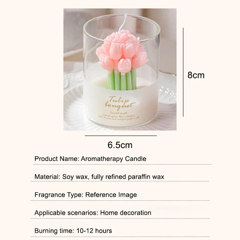 Tulip-Shaped Scented Candle