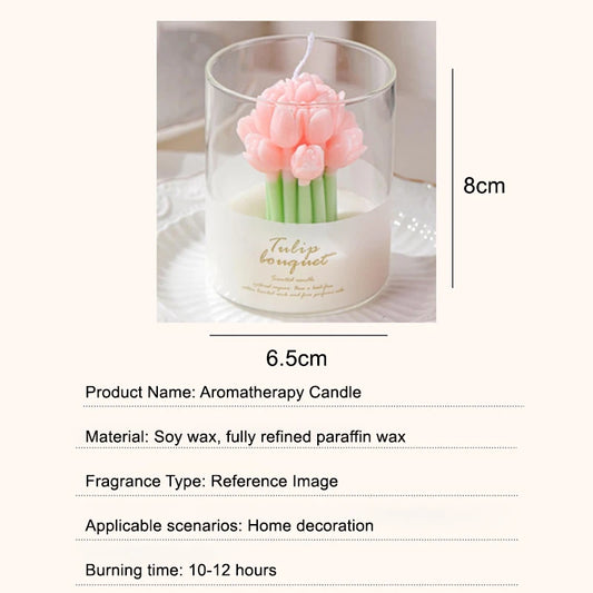 Tulip-Shaped Scented Candle