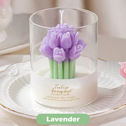 Tulip-Shaped Scented Candle