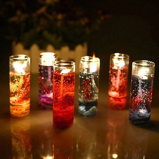 Ocean-Themed Art Gel Wax Candle