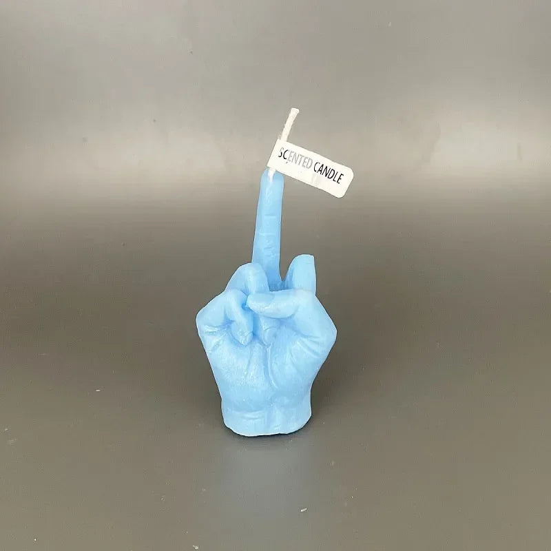 Creative Middle Finger Shaped Gesture Scented Candles