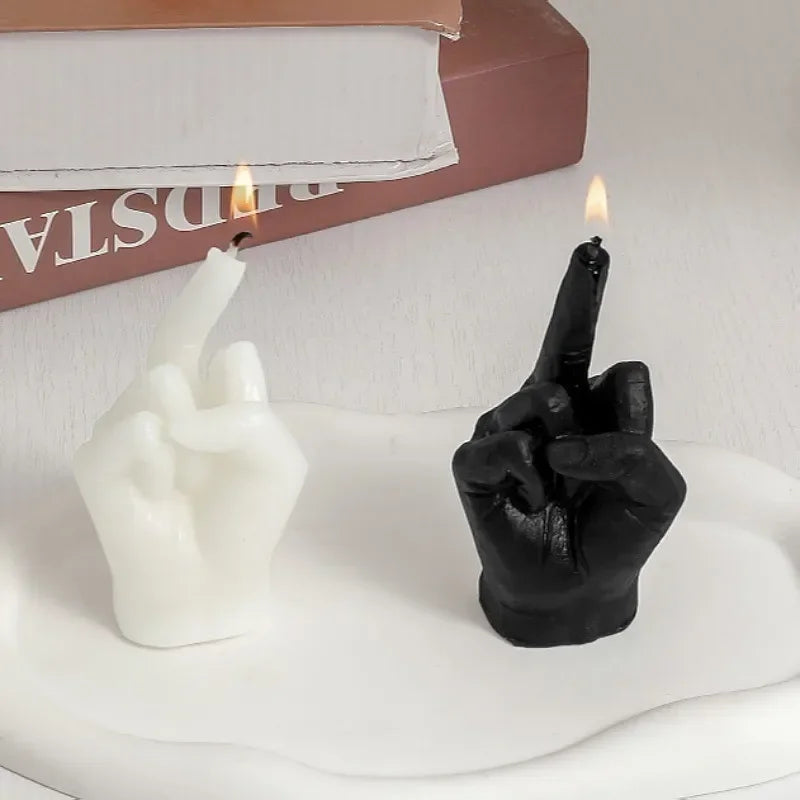 Creative Middle Finger Shaped Gesture Scented Candles
