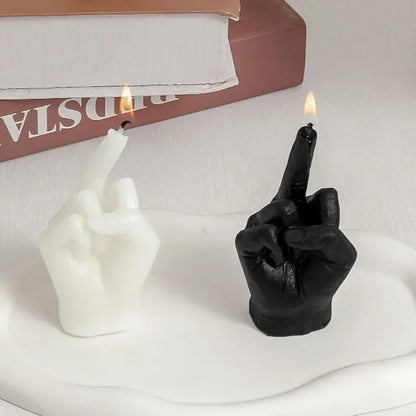 Creative Middle Finger Shaped Gesture Scented Candles