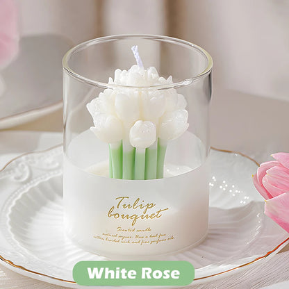 Tulip-Shaped Scented Candle